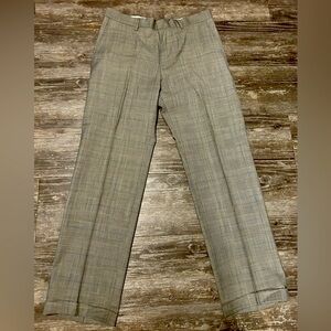Club Monaco wool dress pants - size 34/31 - grey check pattern